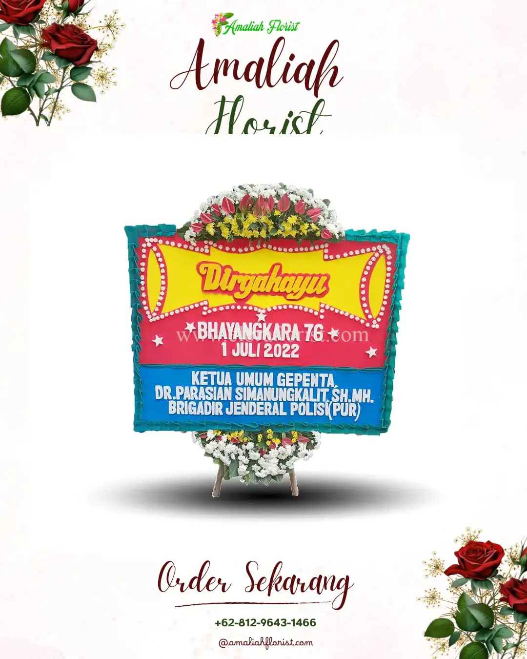 Papan Bunga HUT Ulang Tahun Sekargadung